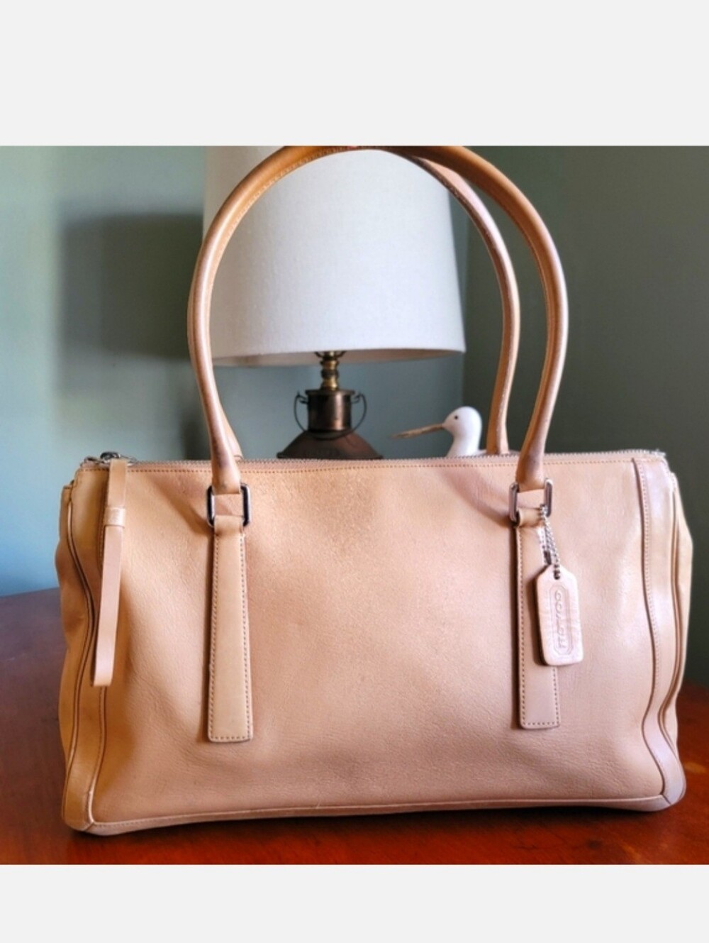 Coach Cashin Legacy Leather Satchel #9420 in Tan